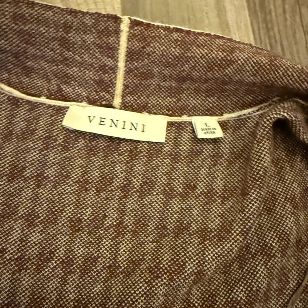 Venini Brown and Black Checkered Cardigan - Picture 15 of 16